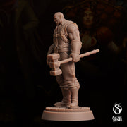 Half-Orc Brawler - Arcane Minis | 32mm | The Queens Deceit | Engineer | Mechanic