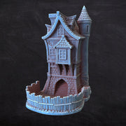 Medievil Dice Tower - Fantasy 3d Tabletop | Big Fungus Terrain for Roleplaying and Gaming | Tricolor | Rainbow | Color Changing