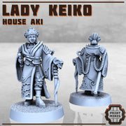 Lady Keiko, Tea Merchant - Print Minis | Sci Fi | 28mm Heroic | Trader | Market