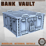 Bank Vault Terrain - Print Minis | Sci Fi | 28mm Heroic | Apocalypse | Playable interior