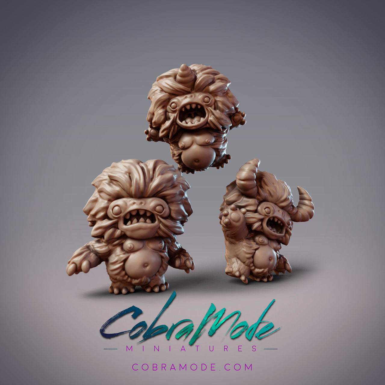 Xuehou Snow Goblins - CobraMode | Miniature | Wargaming | Roleplaying Games | 32mm | Baby Yeti