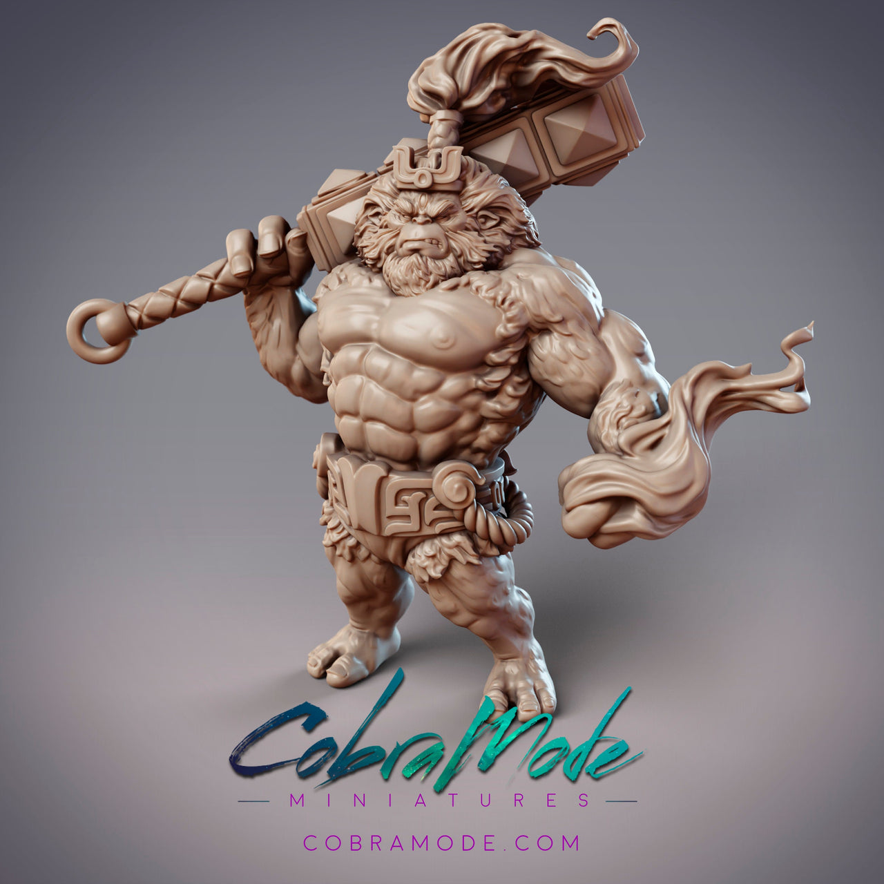 Xueren Adept Chongyang, Monkey Warrior - CobraMode | Miniature | Wargaming | Roleplaying Games | 32mm