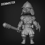 DachShund Foot Soldier - Goonmaster | Miniature | Wargaming | Roleplaying Games | 32mm | Male | Female