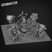 Necrowmancer Diorama - Goonmaster | Miniature | Wargaming | Roleplaying Games | 32mm | Warlock | Kenku | Necromancer | Crow