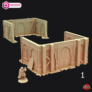 Under Construction Buildings - Echoes of the Dark Portal by 3dHexes | Ancient Ruins Terrain for Roleplaying and Gaming | Scatter