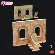 Under Construction Buildings - Echoes of the Dark Portal by 3dHexes | Ancient Ruins Terrain for Roleplaying and Gaming | Scatter