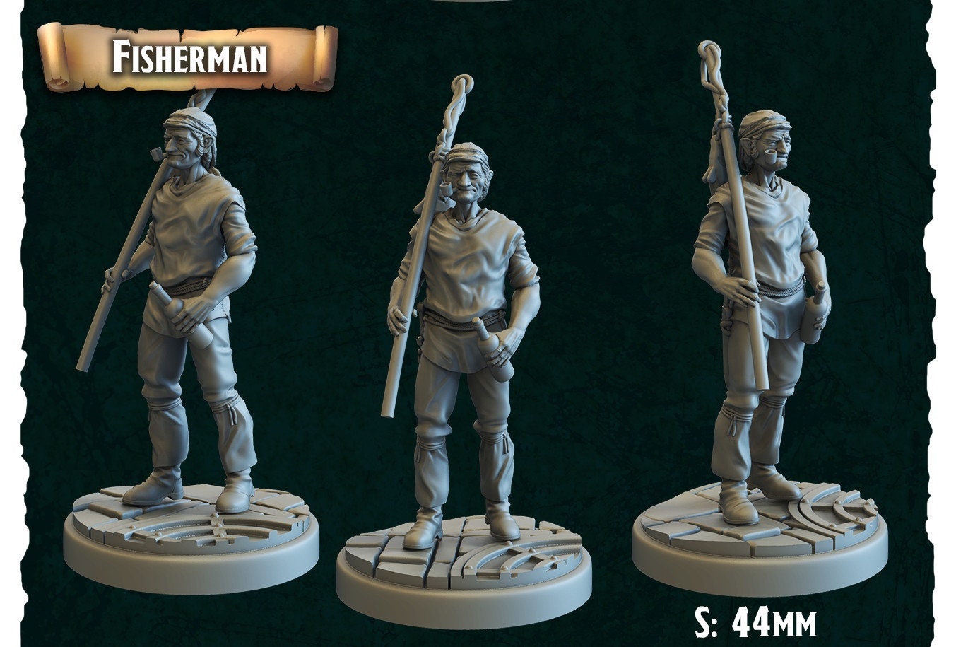 Fisherman - Crippled God Foundry, Bladeport | 32mm | Dock Worker | Sailor | Villager | Townsfolk