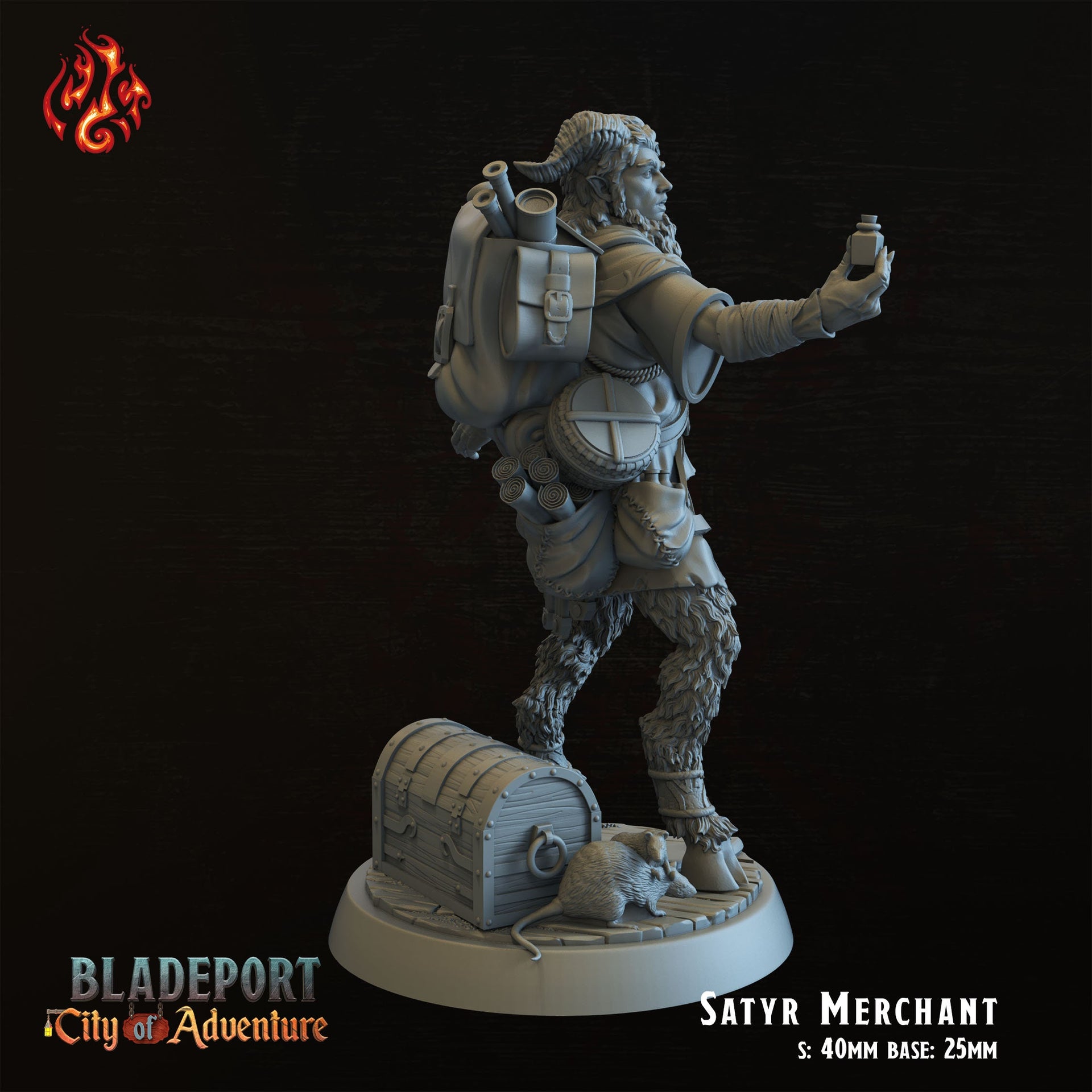 Satyr Merchant - Crippled God Foundry, Bladeport | 32mm | Salesman | Apothecary