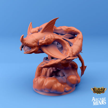 Cloud Shark - Arcane Minis | 32mm | Tourist Terror | Alien | Giant | Flying