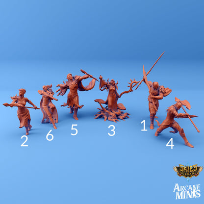 Elf Crew - Arcane Minis | 32mm | Steampunk | Pirates | Navy | Airship
