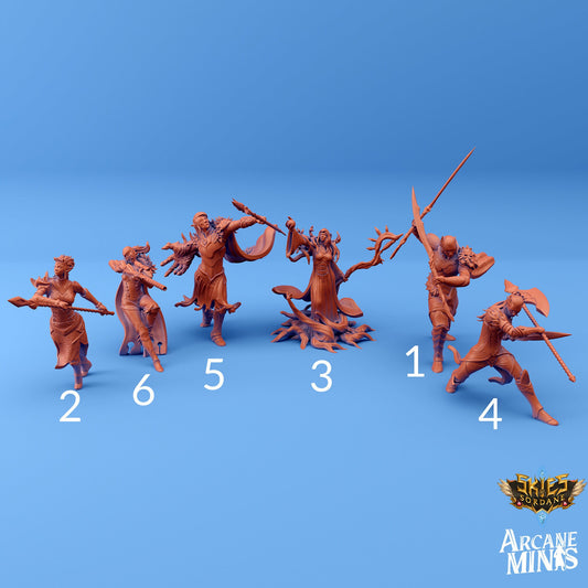 Elf Crew - Arcane Minis | 32mm | Steampunk | Pirates | Navy | Airship
