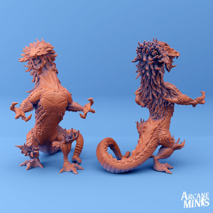 Fog Stalker, Lizard Alien - Arcane Minis | 32mm | Demon | Drake