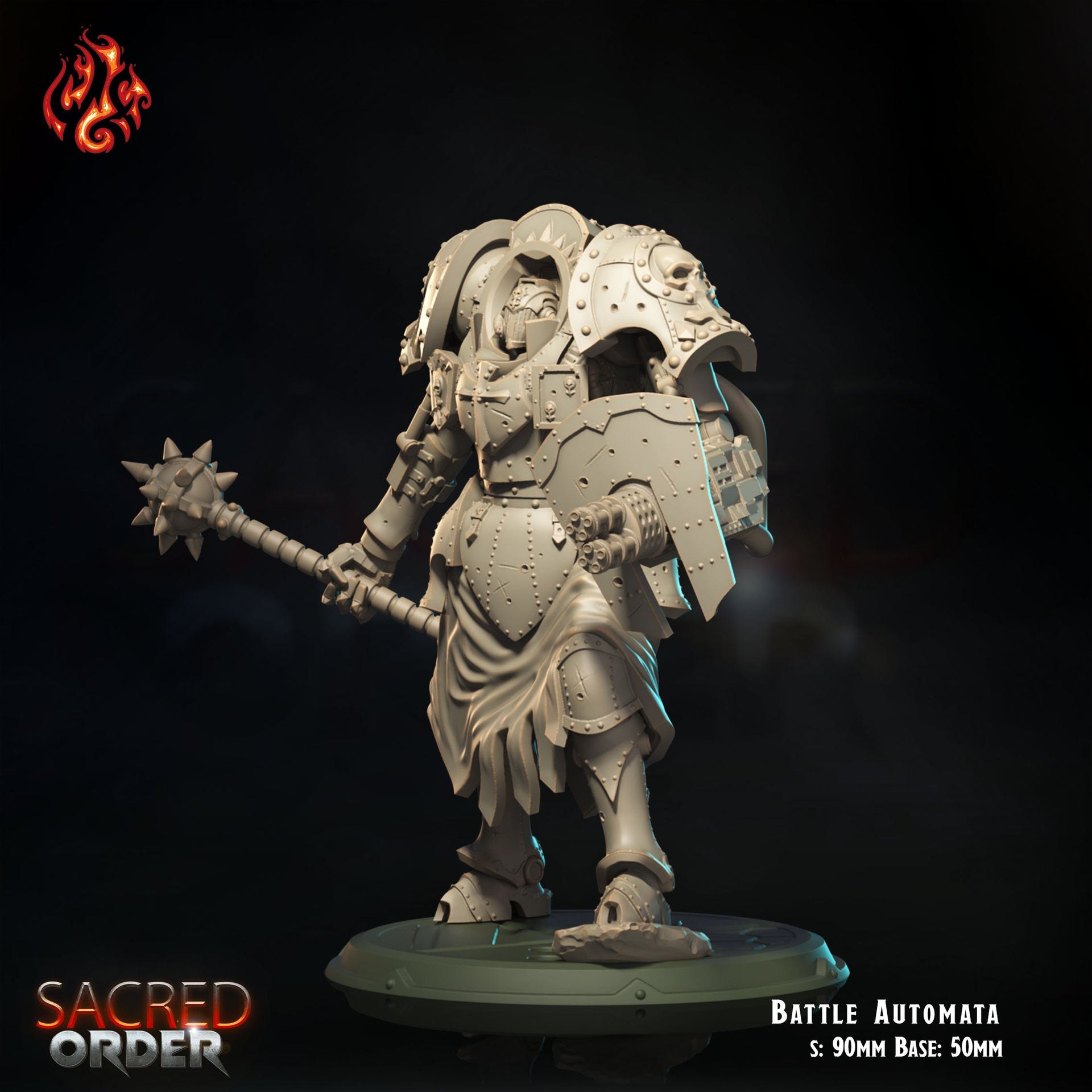 Battle Automata, Battle Sister Exoskeleton - Crippled God Foundry - Sacred Order | 32mm | Scifi