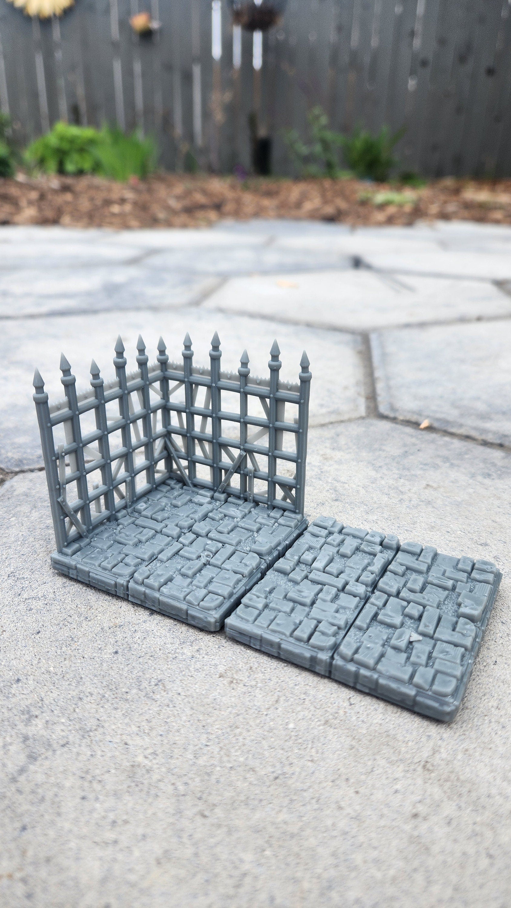 Modular Dungeon Tiles - Death X Tiles By Cast N Play | 28mm and 32mm Scale | 3d Printed