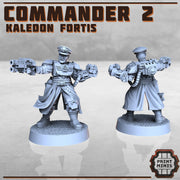 Modular Kaledon Fortis Commander 2 - Print Minis | Sci Fi | Light Infantry | Imperial | 28mm Heroic | Guard | Captain | Power Fist