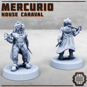 Mercurio, House Caraval - Print Minis | Sci Fi | 28mm Heroic | Jester | Clown | Assassin