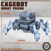 Cagebot, Robot Prison - Print Minis | Sci Fi | Mech | Spider | Tank