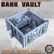 Bank Vault Terrain - Print Minis | Sci Fi | 28mm Heroic | Apocalypse | Playable interior