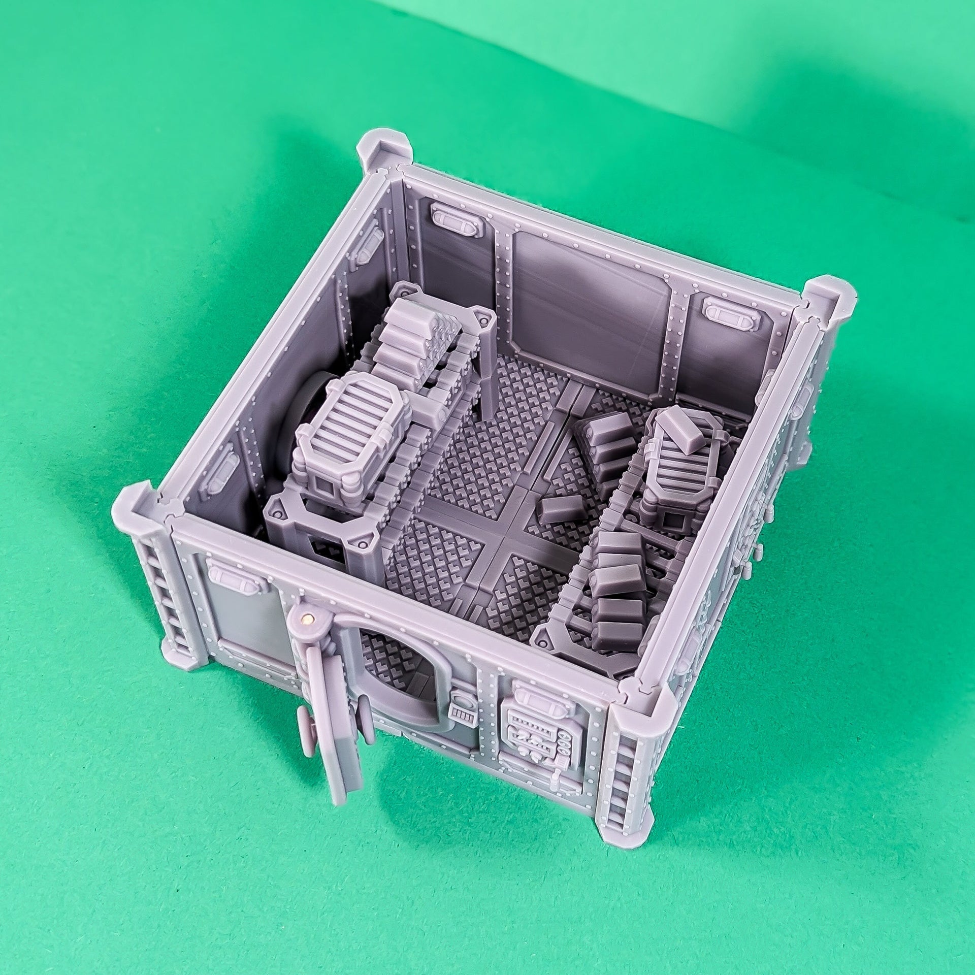 Bank Vault Terrain - Print Minis | Sci Fi | 28mm Heroic | Apocalypse | Playable interior