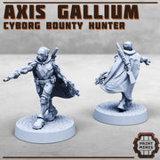 Axis Gallium, cyborg bounty hunter - Print Minis | Sci Fi | Imperial | 28mm Heroic | Wasteland | Fallout