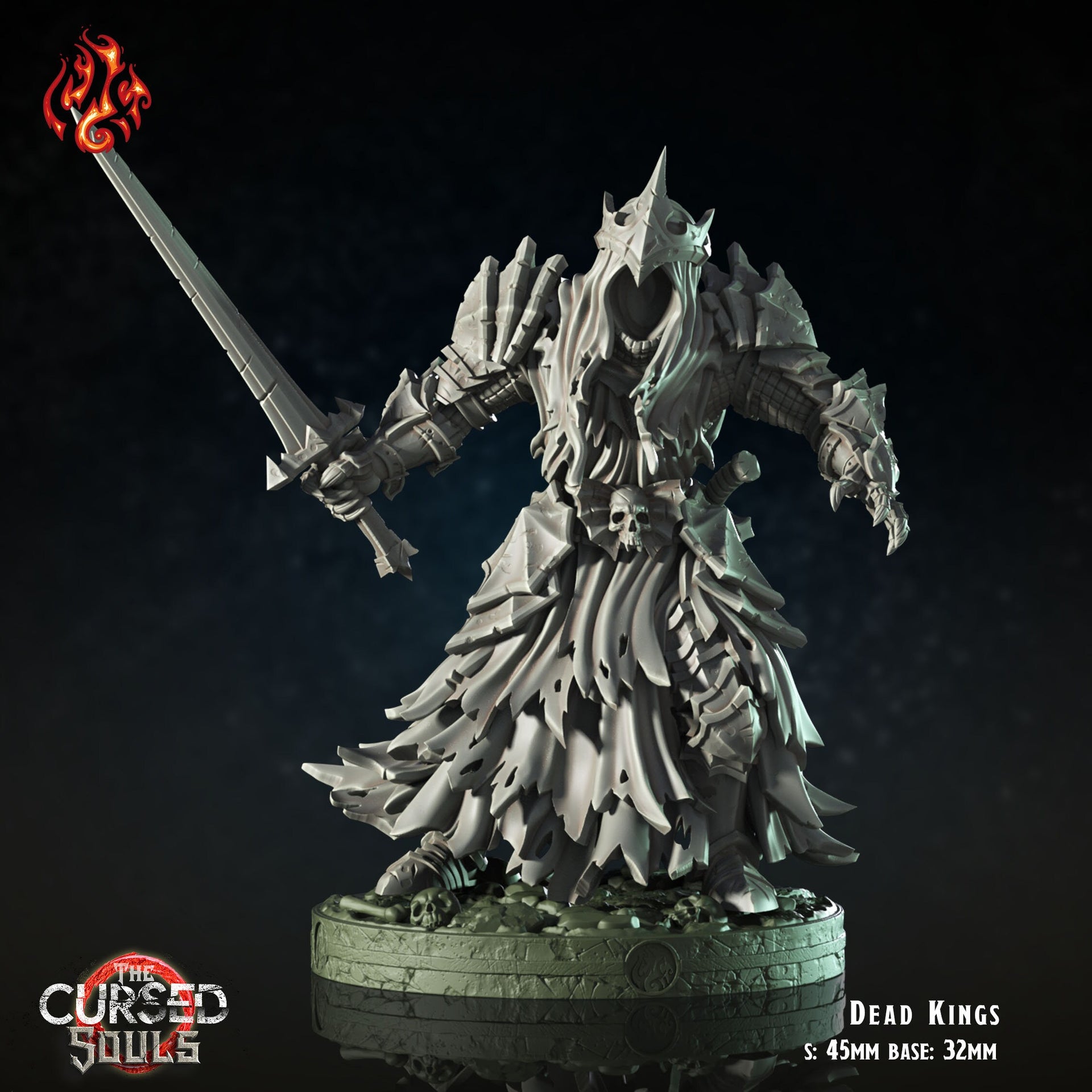 Dead Kings - Crippled God Foundry - The Cursed Souls | 32mm | Ghost | Spirit | Wight | Wraith