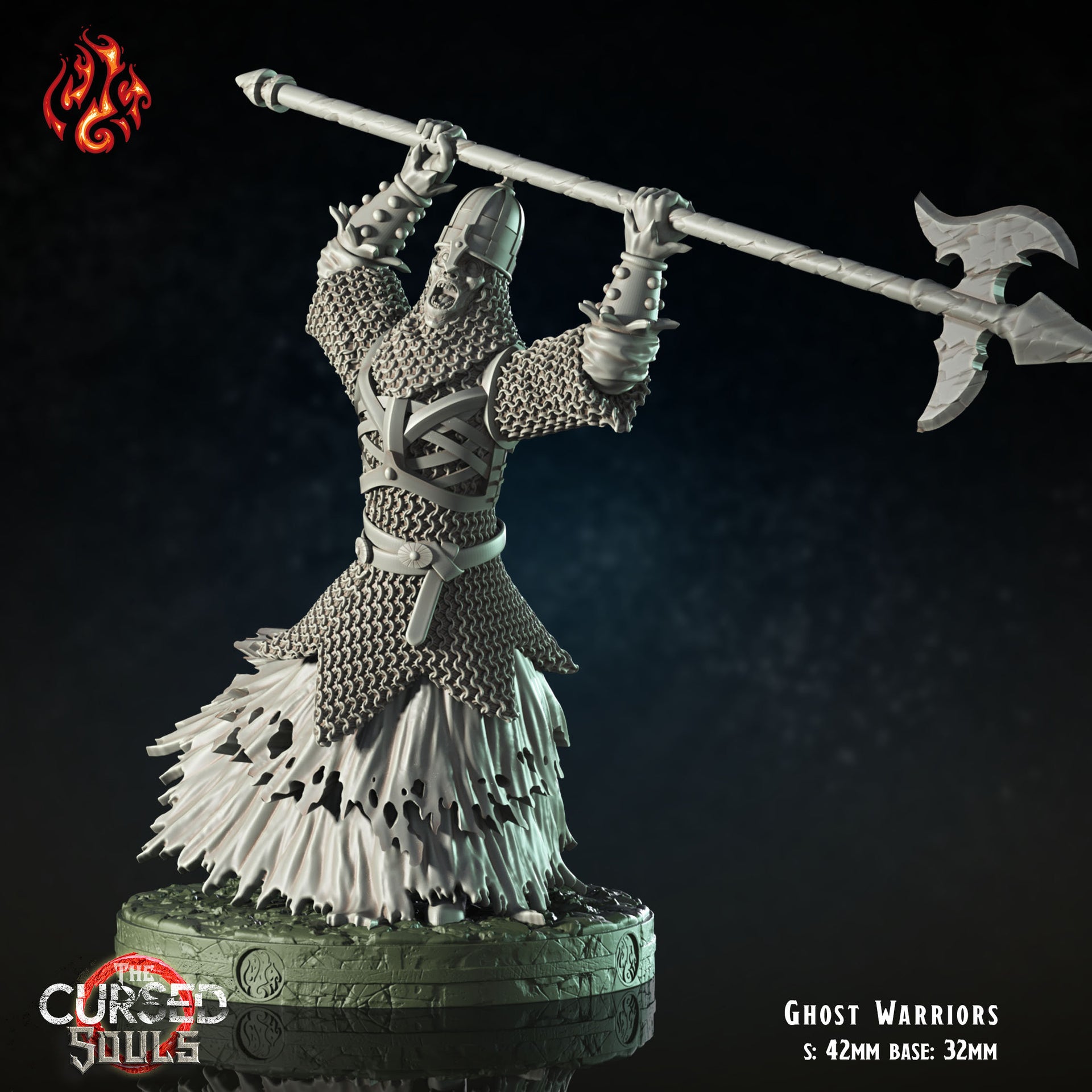 Ghost Warriors - Crippled God Foundry - The Cursed Souls | 32mm | Spirit | Wight | Knight | Footsoldier