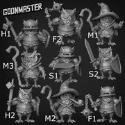 Owlfolk Army - Goonmaster | Ornery Owls | Miniature | D&D | Wargaming | Roleplaying Games | 32mm | Mage | Soldier