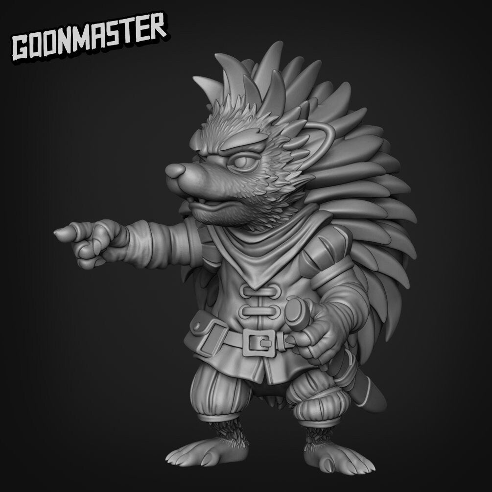 Hedgehog Bandits - Goonmaster | Vengeful Vultures | Miniature | D&D | Wargaming | Roleplaying Games | 32mm | Rogue | Pickpocket