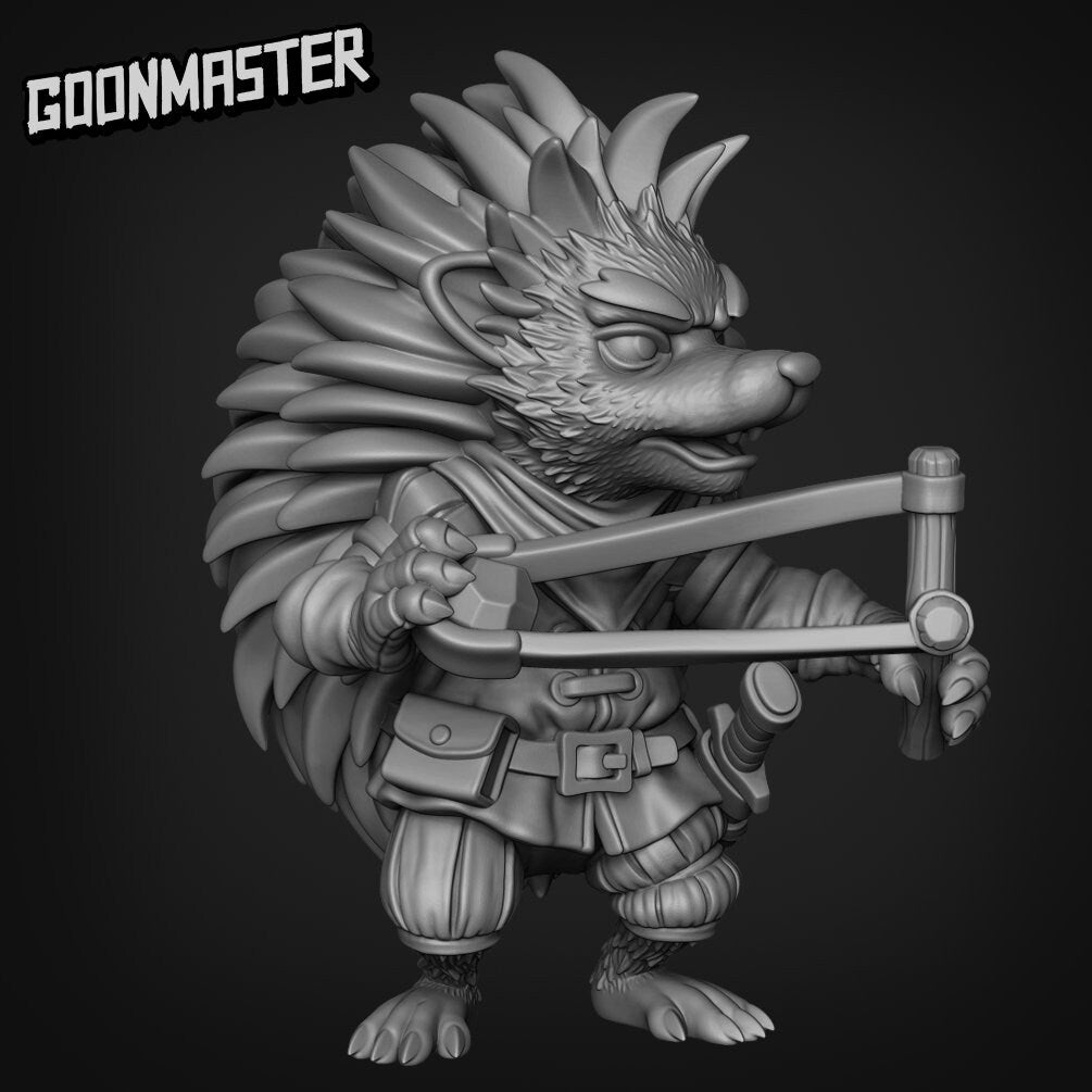 Hedgehog Bandits - Goonmaster | Vengeful Vultures | Miniature | D&D | Wargaming | Roleplaying Games | 32mm | Rogue | Pickpocket