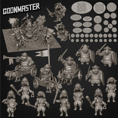 Necrowmancer Diorama - Goonmaster | Miniature | Wargaming | Roleplaying Games | 32mm | Warlock | Kenku | Necromancer | Crow