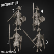 Giraffe Guardian Spearman - Goonmaster | Miniature | Wargaming | Roleplaying Games | 32mm | Guard | Soldier | Warrior