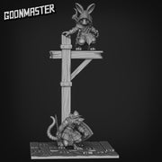 Rabbit Rogue Diorama - Goonmaster | Miniature | Wargaming | Roleplaying Games | 32mm | Rat | Assassin | Stealth