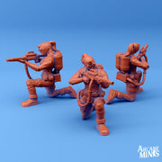 Acid Marines, Navel Gunslingers - Arcane Minis | 32mm | Rogue | Gunner | Steampunk