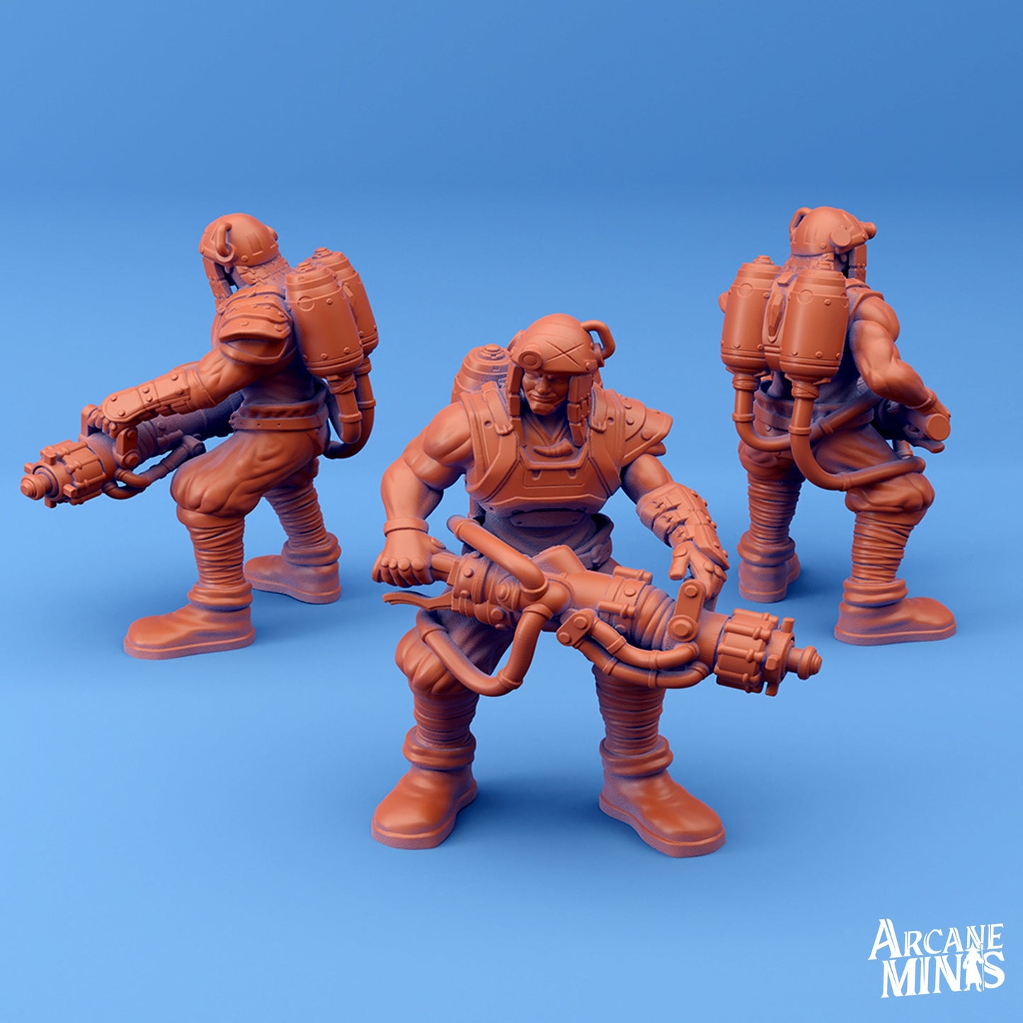 Acid Marines, Navel Gunslingers - Arcane Minis | 32mm | Rogue | Gunner | Steampunk
