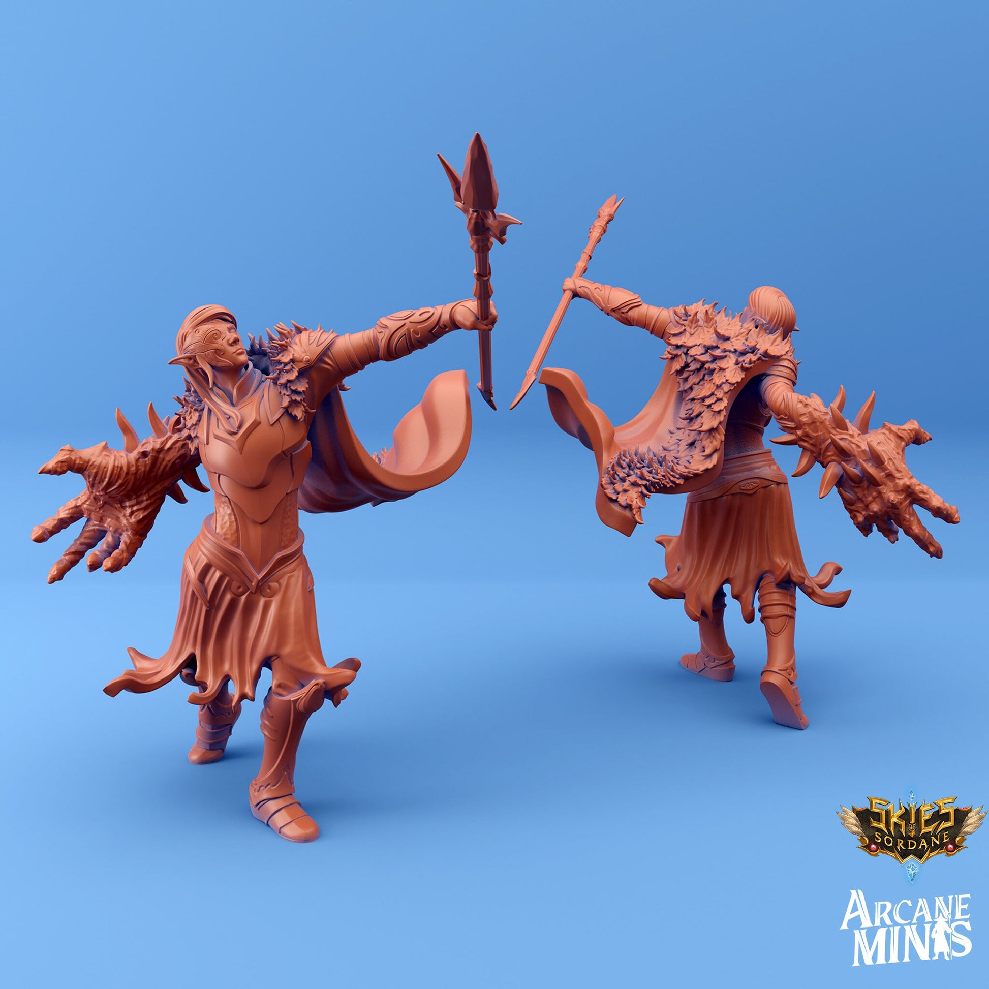 Elf Crew - Arcane Minis | 32mm | Steampunk | Pirates | Navy | Airship