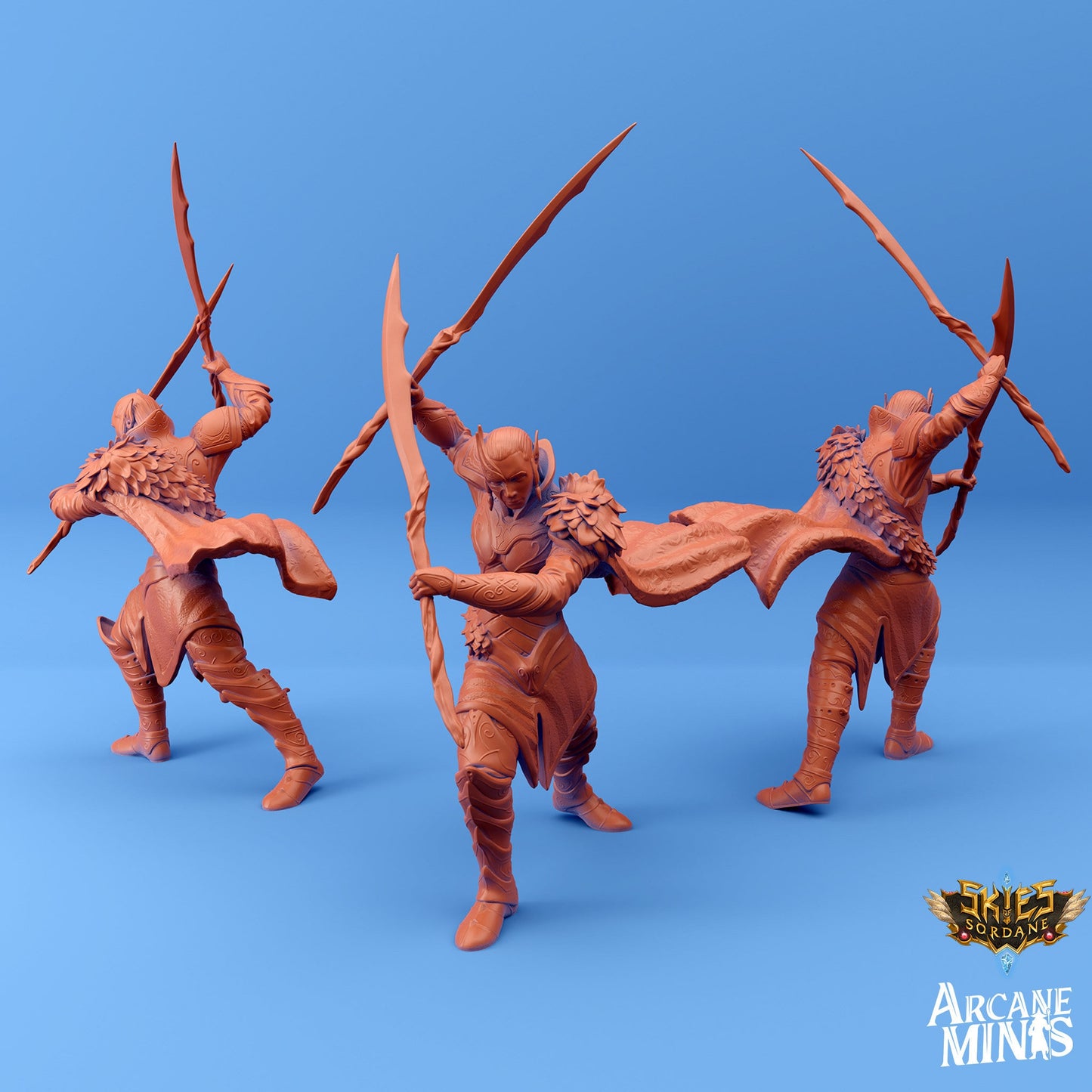 Elf Crew - Arcane Minis | 32mm | Steampunk | Pirates | Navy | Airship