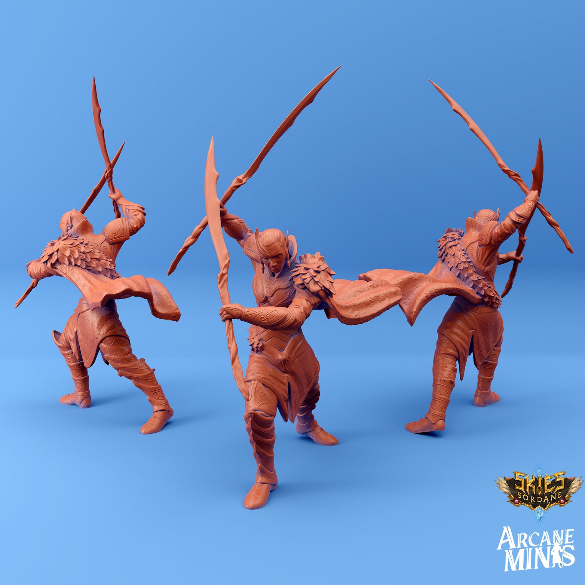 Elf Crew - Arcane Minis | 32mm | Steampunk | Pirates | Navy | Airship