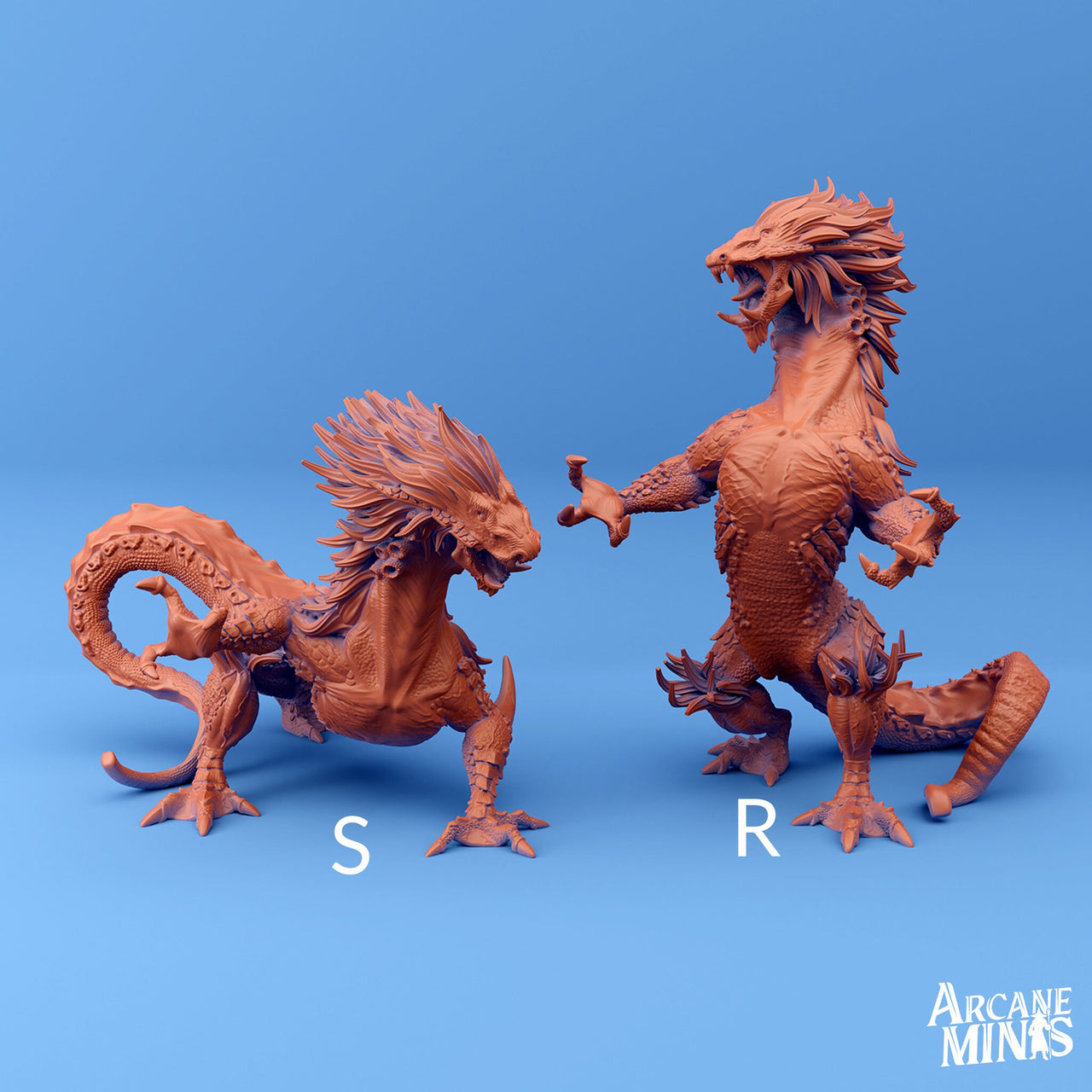 Fog Stalker, Lizard Alien - Arcane Minis | 32mm | Demon | Drake