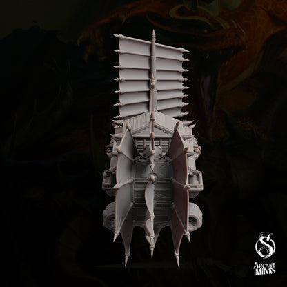 Altair Class Destroyer - Arcane Minis | 32mm | Warship | Airship | Massive! | Playable Interior | 1340mm Long!