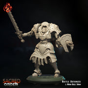 Battle Automata, Battle Sister Exoskeleton - Crippled God Foundry - Sacred Order | 32mm | Scifi