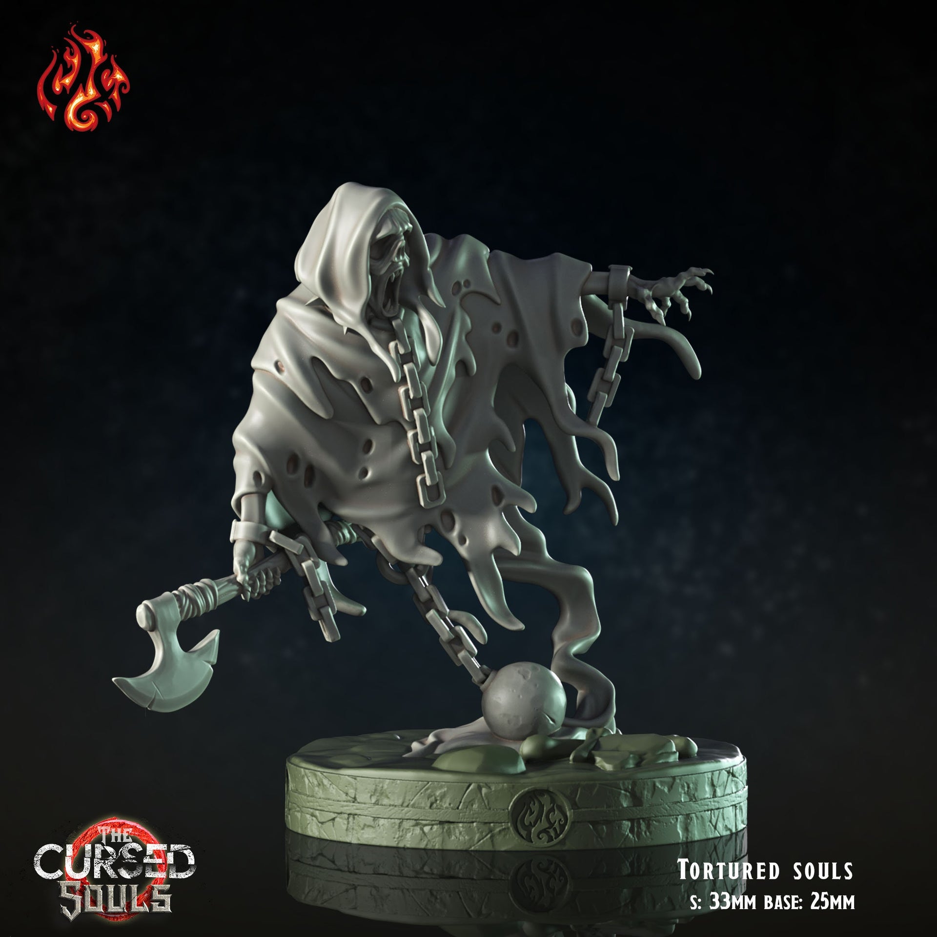 Tortured Souls - Crippled God Foundry - The Cursed Souls | 32mm | Spirit | Prisoner