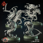 Wraiths - Crippled God Foundry - The Cursed Souls | 32mm | Spirit | Horseman | Scythe | Death