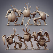 Antenari Folk, Beetle Folk - CobraMode | Miniature | D&D | Wargaming | Roleplaying Games | 32mm | 54mm | Bug | Insect