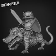 Opposum Mount- Goonmaster | Ornery Owls | Miniature | D&D | Wargaming | Roleplaying Games | 32mm | Mage | Knight