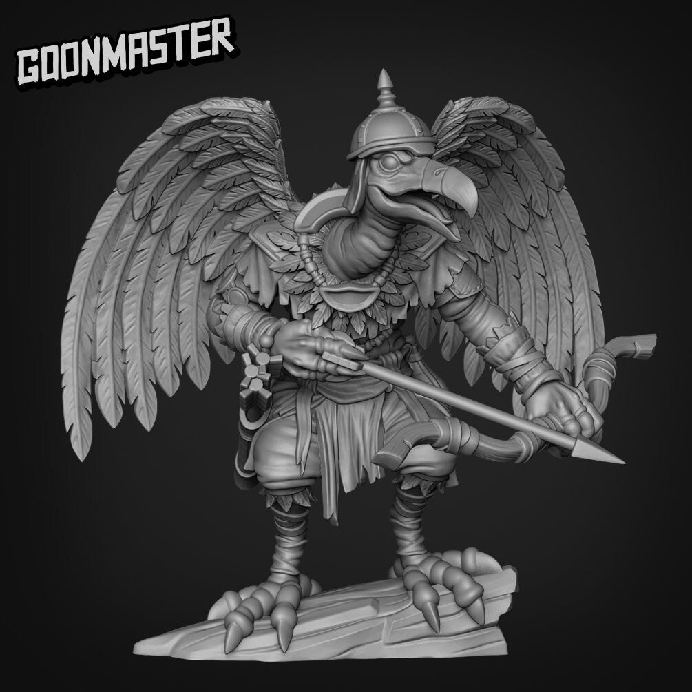Vulture Archers - Goonmaster | Vengeful Vultures | Miniature | D&D | Wargaming | Roleplaying Games | 32mm | Mercenary