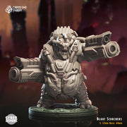 Bloat Scorchers, Fat Demon Mech - Crippled God Foundry - Cyber Demons | 32mm | Scifi | Hell | Devil | Cyborg