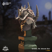 Gothmog the Cruel, Orc Warlord Bust - Crippled God Foundry - Orc Invasion | 32mm | Barbarian | General | Armored