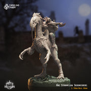 Orc Stormclaw Skirmishers - Crippled God Foundry - Orc Invasion | 32mm | Hunter | Raptor mount