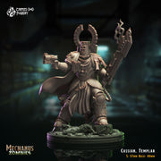 Cassian the Templar - Crippled God Foundry - Mechanus Zombies | 32mm | Scifi | Power Armor | Battle Brother | Knight