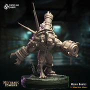 Mecha Brutes, Cyborg Abominations - Crippled God Foundry - Mechanus Zombies | 32mm | Scifi | Experiment | Demon